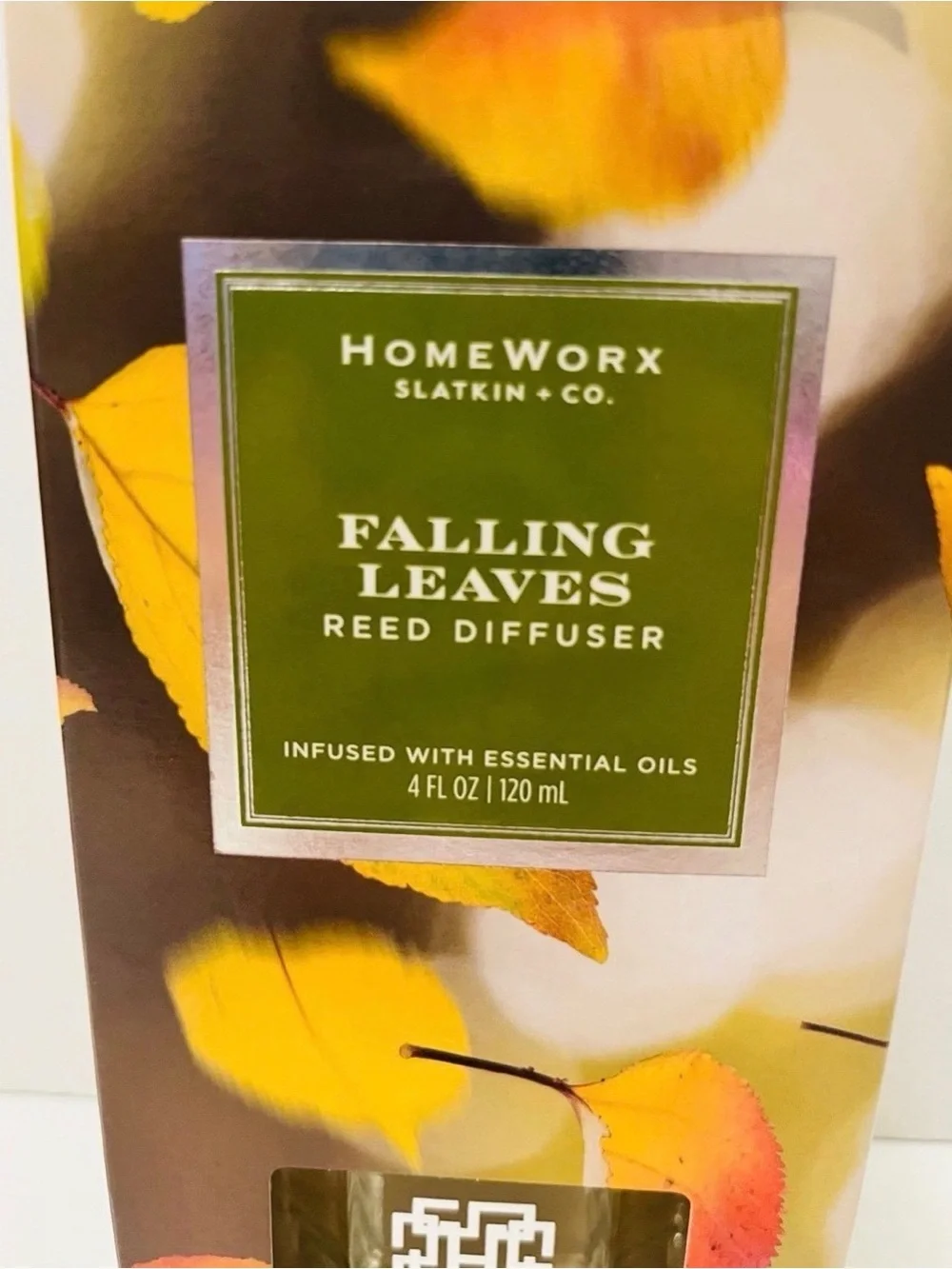 Homeworx Slatkin & Co. Falling Leaves Reed Diffuser Infused with Essential Oils